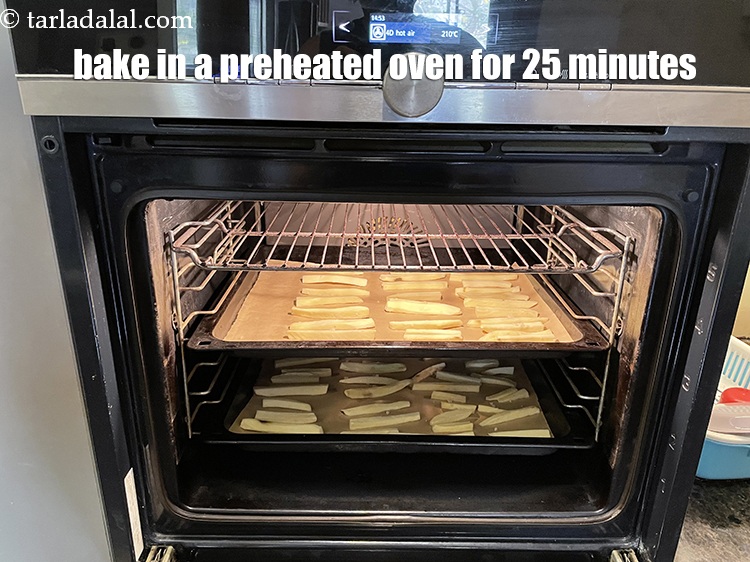 Step 19 – Bake in a pre heated oven&nbsp;at 210 C ( 420 F ) for 25 minutes.&nbsp;