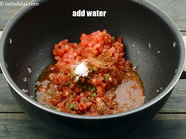 Step 17 – Add &frac14; cup of water.