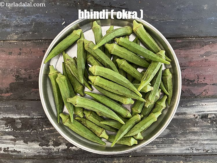 Step 8 – Take&nbsp;<meta charset="UTF-8" />3 cups&nbsp;<a href="glossary-ladies-finger-bhindi-okra-bhinda-lady-finger-491i">ladies finger (bhindi)</a>.