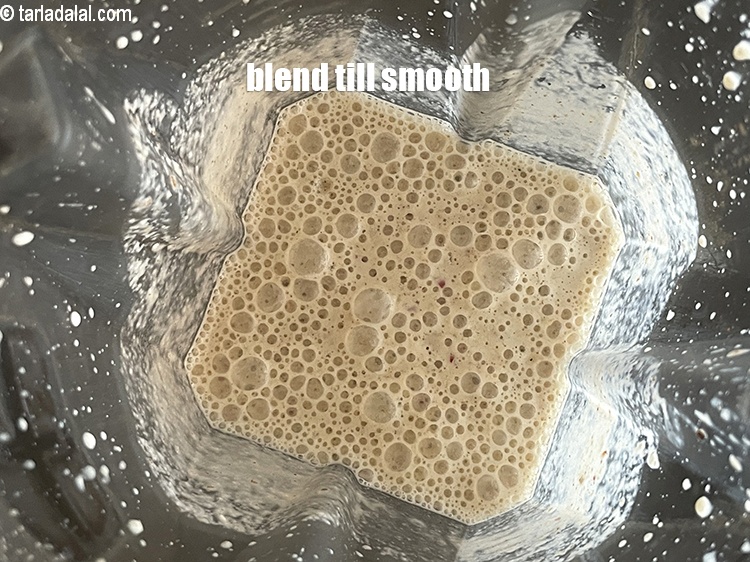 Step 13 – Blend <strong>apple cinnamon smoothie | dates oats apple smoothie | healthy protein rich Indian smoothie …