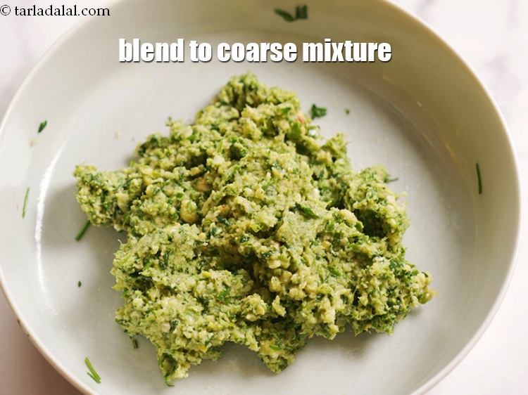 Step 12 – Blend to a coarse mixture. Keep aside.