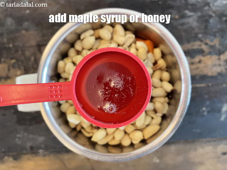 Step 12 – Add 2 tbls maple syrup or honey.