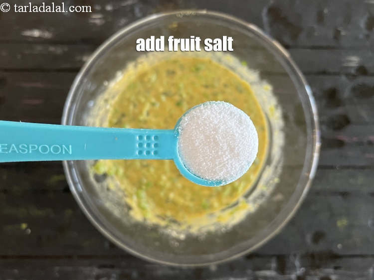 Step 12 – Add&nbsp;<meta charset="UTF-8" />3/4 tsp&nbsp;<a href="glossary-fruit-salt-420i">fruit salt</a>.