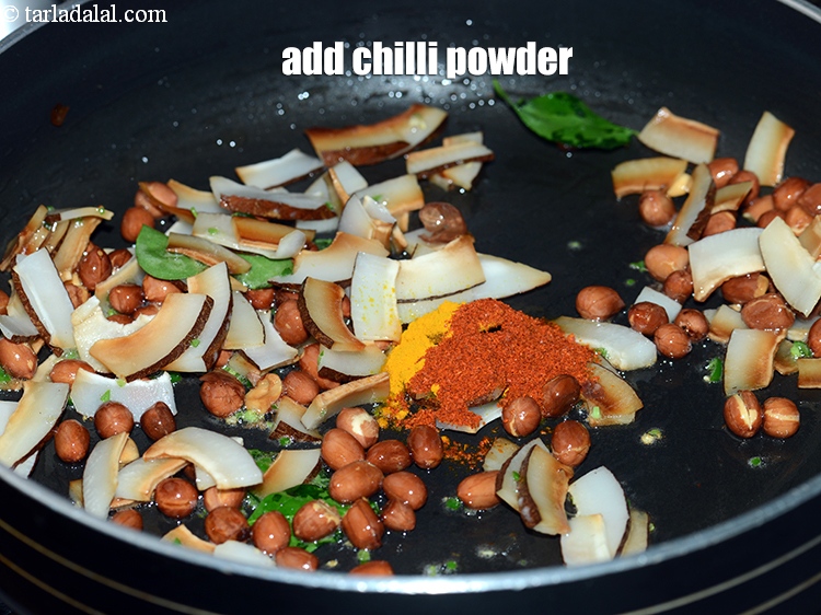 Step 12 – Add 1 tsp&nbsp;<a href="https://www.tarladalal.com/glossary-chilli-powder-red-chilli-powder-339i">chilli powder</a>.