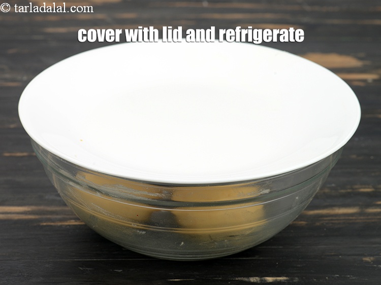 Step 12 – Cover with a lid and refrigerate for 15 minutes.