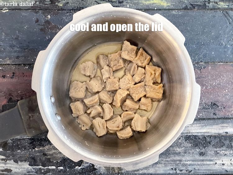 Step 12 – Let the pressure cooker cool and then open the lid.