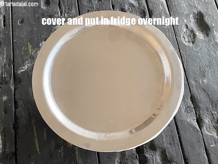 Step 13 – Cover and put in the fridge overnight.