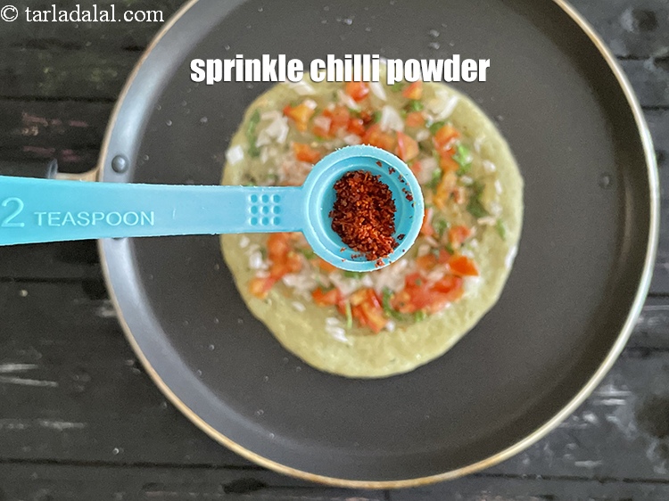 Step 44 – Sprinkle 1/4 tsp&nbsp;chilli powder.