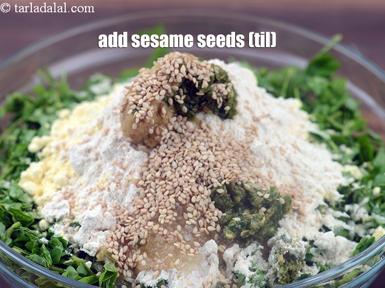 Step 12 – Add sesame seeds (til).
