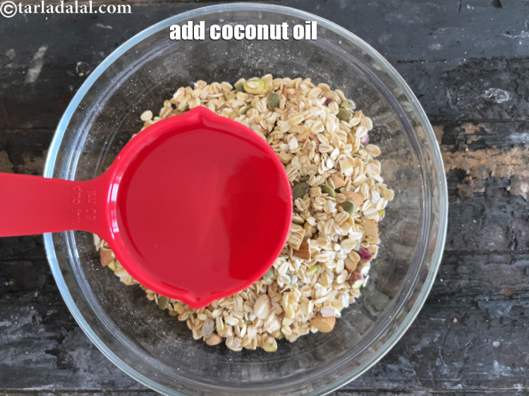 Step 15 – Add 1/4 cup&nbsp;<a href="glossary-coconut-oil-nariyal-ka-tel-1186i">coconut oil</a>.