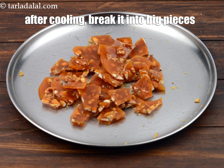 Step 12 – After cooling, break it into big pieces.