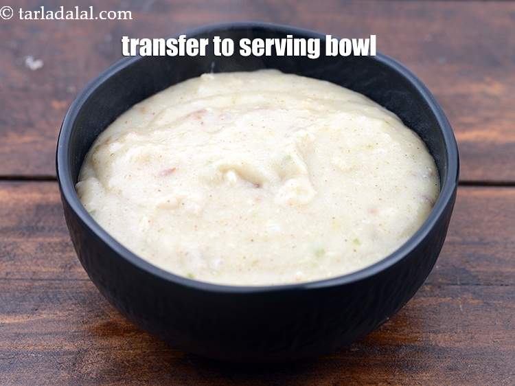 Step 12 – Transfer to a serving bowl.