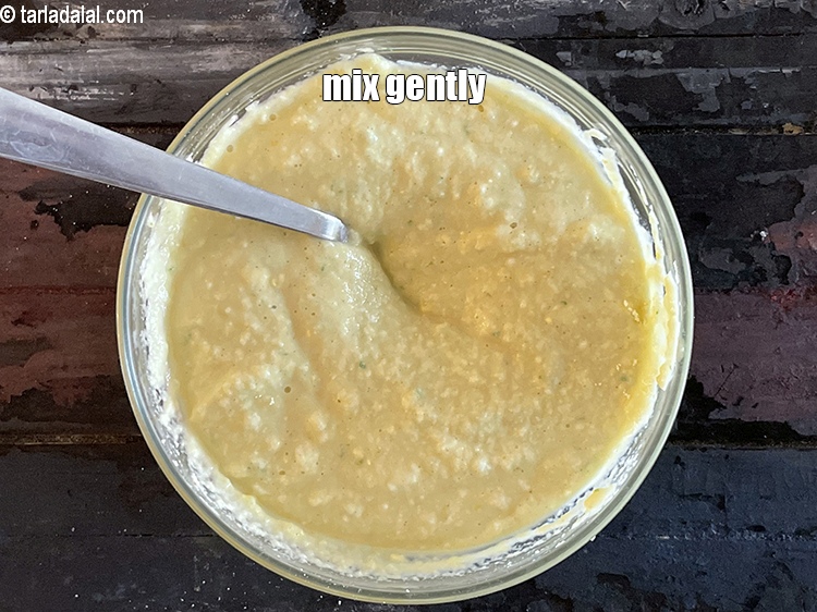 Step 19 – Mix gently.