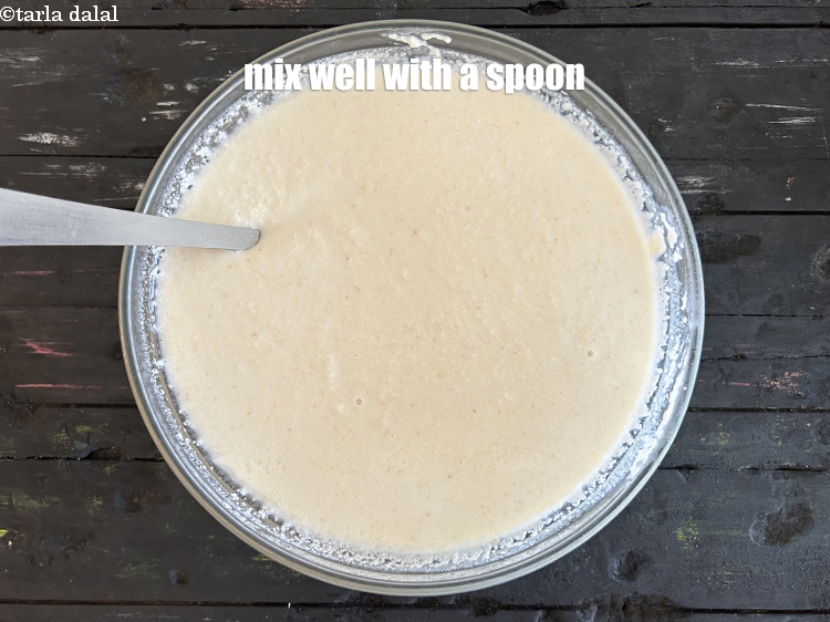 Step 13 – Mix well with a spoon.
