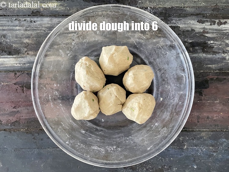 Step 13 – <meta charset="UTF-8" />Divide the dough into 6 equal portions&nbsp;