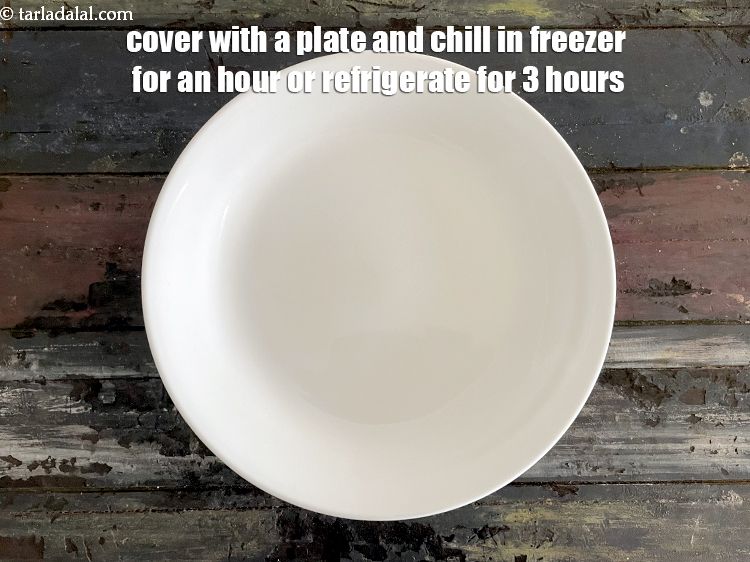 Step 18 – Cover with a plate and chill in freezer for 1 hour or put in fridge …