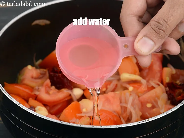 Step 13 – Add &frac14; cup water.