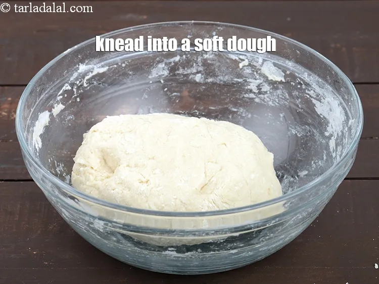 Step 12 – Knead into a soft dough.