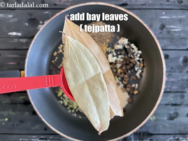 Step 12 – Add&nbsp;<meta charset="UTF-8" />2&nbsp;<a href="glossary-bay-leaf-tejpatta-bay-leaves-189i">bayleaves (tejpatta)</a>.