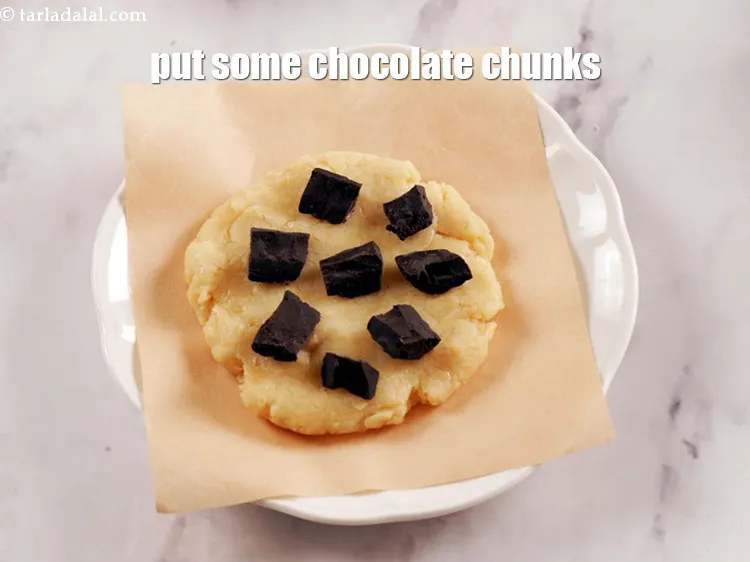Step 12 – Put some chocolate chunks or chocolate chips on top.