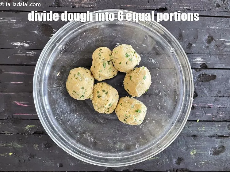 Step 13 – To make <strong>cabbage and spinach roti recipe | three flour Indian vegetable roti | cabbage …