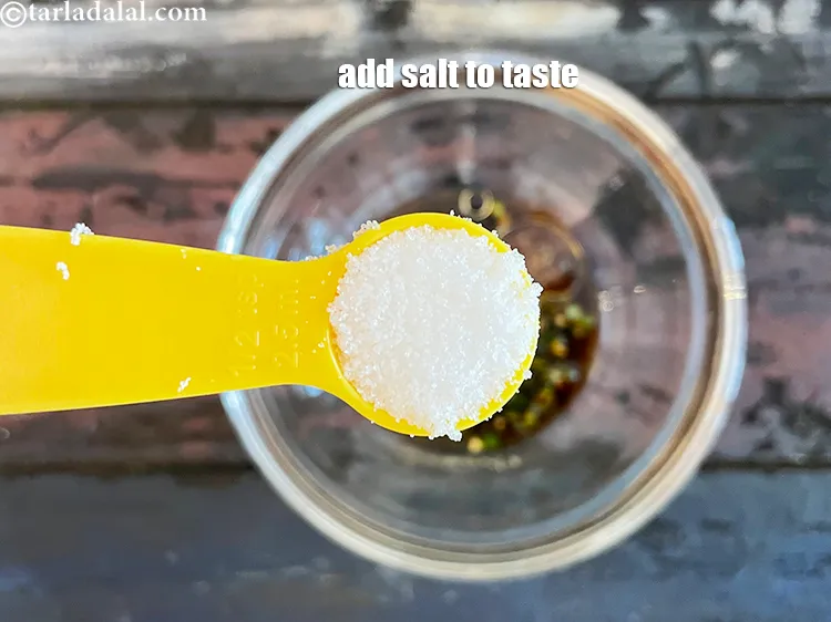 Step 18 – Add salt to taste. We used 1 tsp salt.