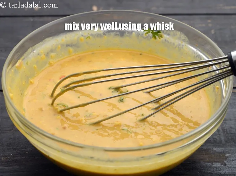 Step 12 – Mix very well using a&nbsp;whisk till no lumps remain.