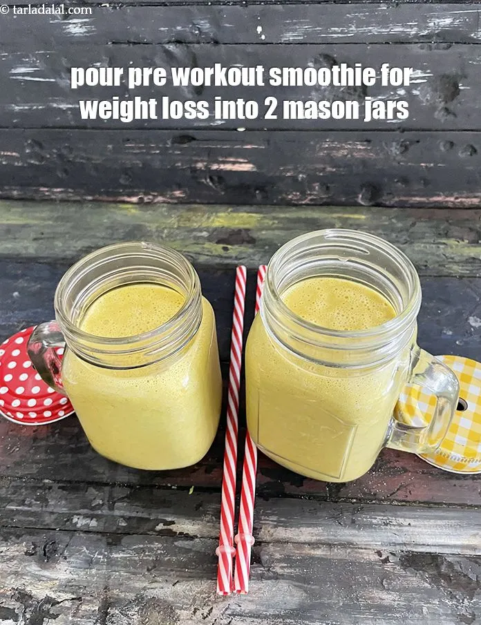 Step 13 – Pour into 2 mason jars or 4 small glasses.