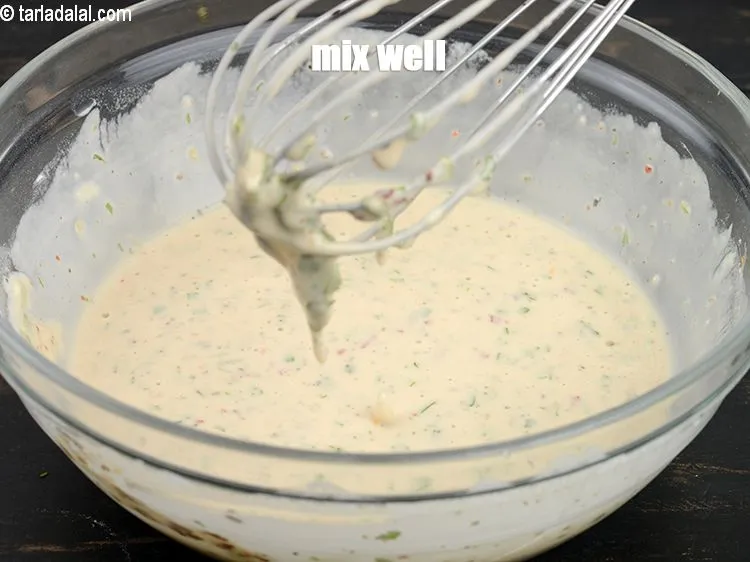 Step 13 – Mix well to make a slurry.