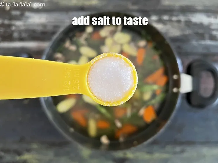 Step 15 – Add salt to taste. We added 1&nbsp;tsp salt.&nbsp;