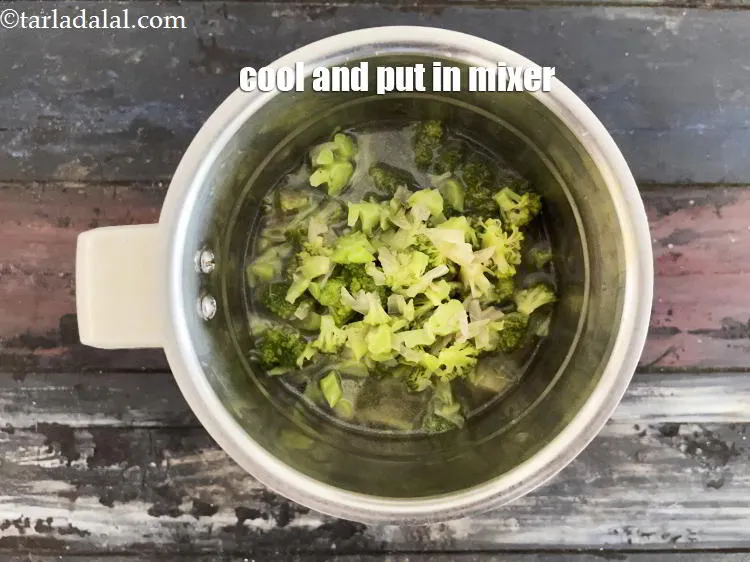 Step 14 – Allow it to cool and place in a mixer.