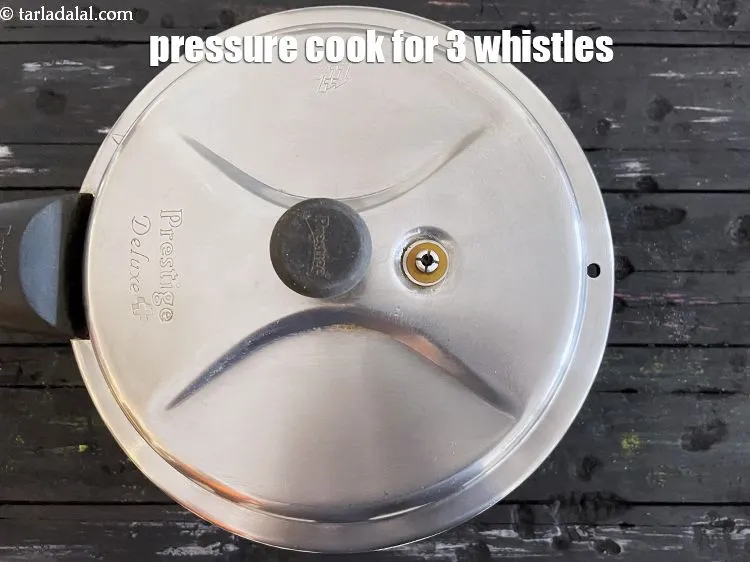 Step 15 – Pressure cook for 3 whistles.