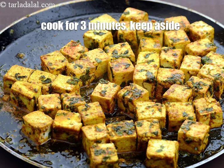 Step 12 – Cook on a medium flame for 3 minutes, while stirring occasionally. Remove and keep aside.