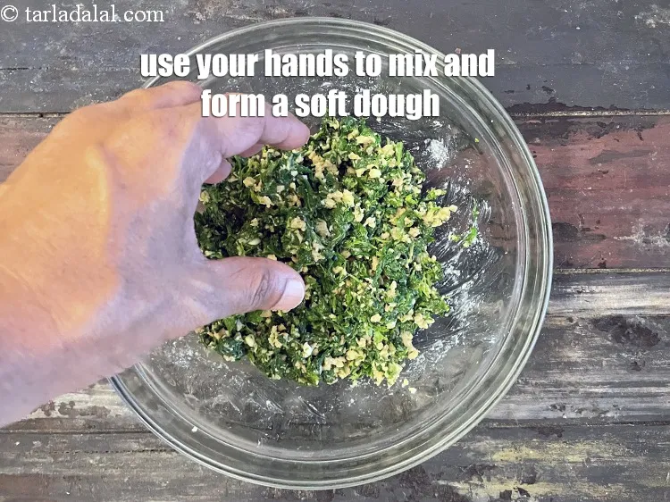 Step 28 – Use your hands to mix and form a soft&nbsp;dough.