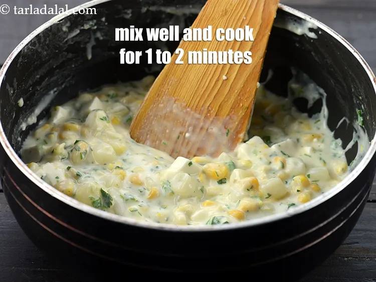 Step 12 – Mix well and cook on a medium flame for 1 to 2 minutes, while stirring …