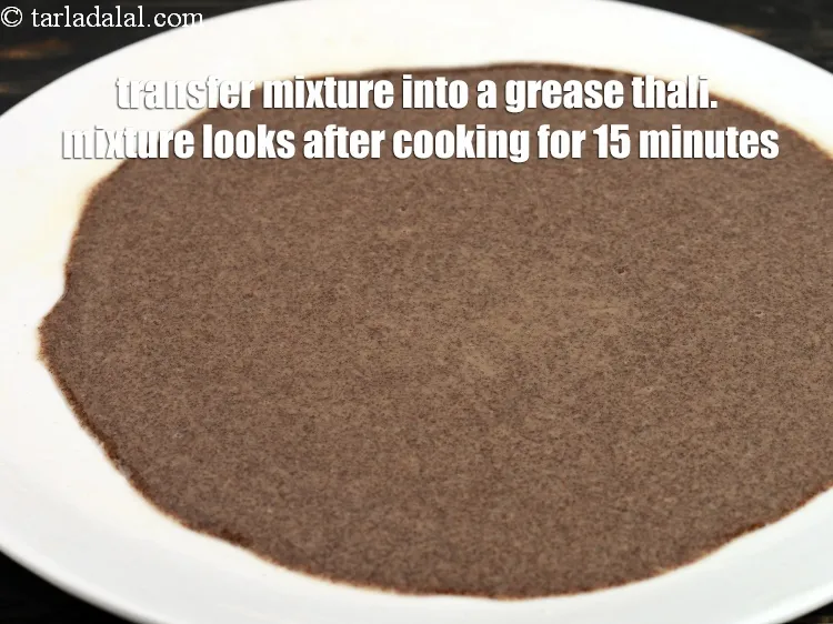 Step 13 – <p>Transfer the mixture into a greased plate.&nbsp;Spread it evenly with a spatula and keep aside …