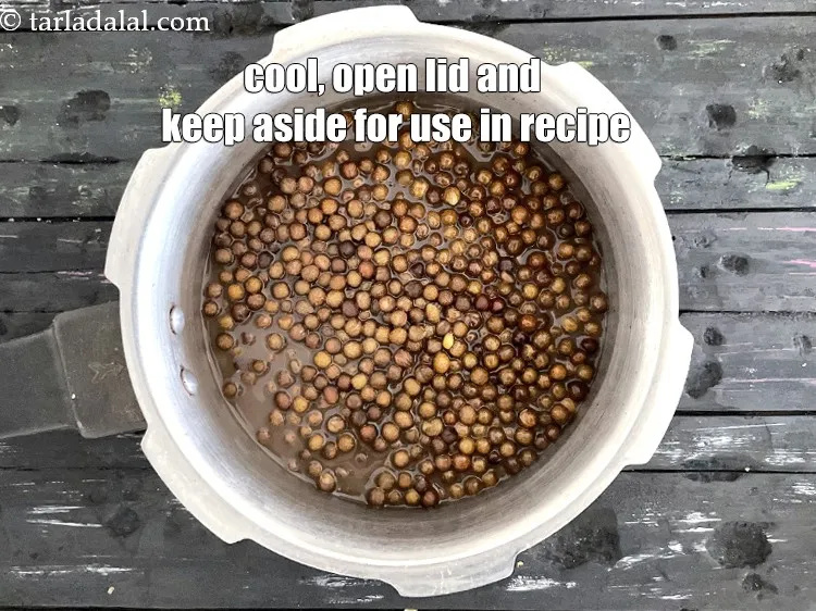 Step 12 – Allow the steam to escape before opening the lid. Keep aside.