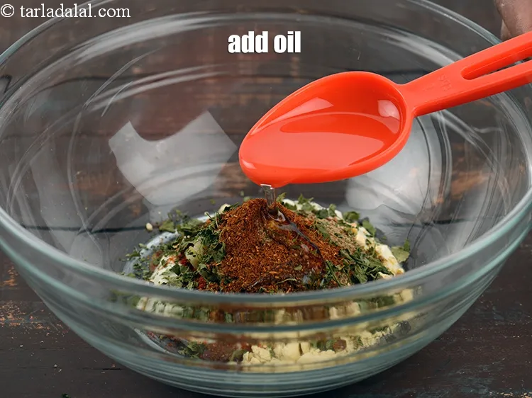 Step 13 – Add 1 tbsp oil.