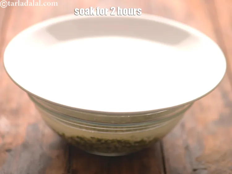 Step 21 – Cover with a lid and soak for 2 hours.&nbsp;