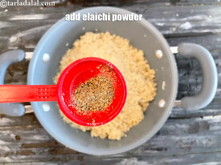 Step 17 – <meta charset="UTF-8" /> Add 1/2 tsp&nbsp;<a href="glossary-cardamom-powder-elaichi-powder-265i">cardamom (elaichi) powder</a>.