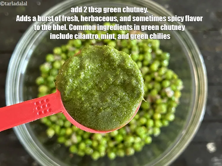 Step 13 – Add 2&nbsp;tbsp green chutney.&nbsp;Adds a burst of fresh, herbaceous, and sometimes spicy flavor to the …