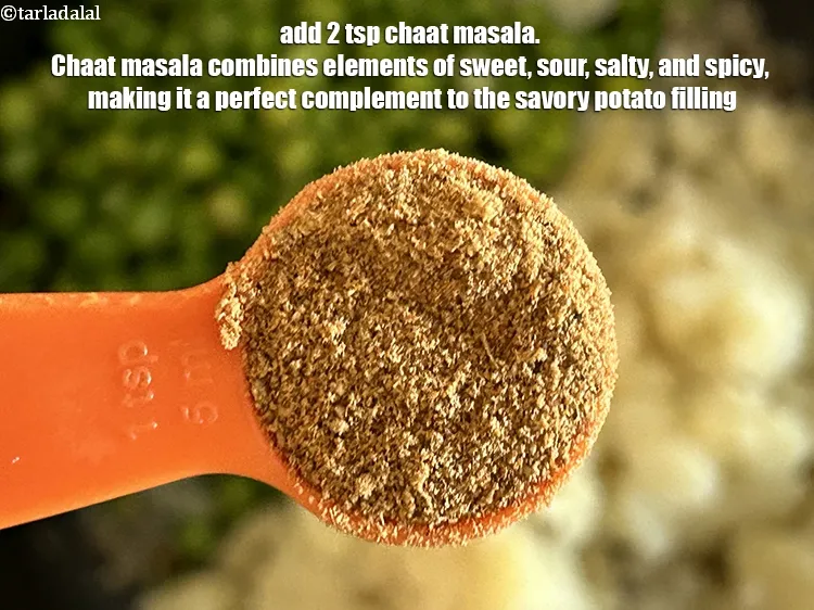 Step 15 – Add&nbsp;<meta charset="UTF-8" />2 tsp&nbsp;<a href="glossary-chaat-masala-300i">chaat masala</a>.&nbsp;Chaat masala combines elements of sweet,&nbsp;sour,&nbsp;salty,&nbsp;and spicy,&nbsp;making it a perfect …