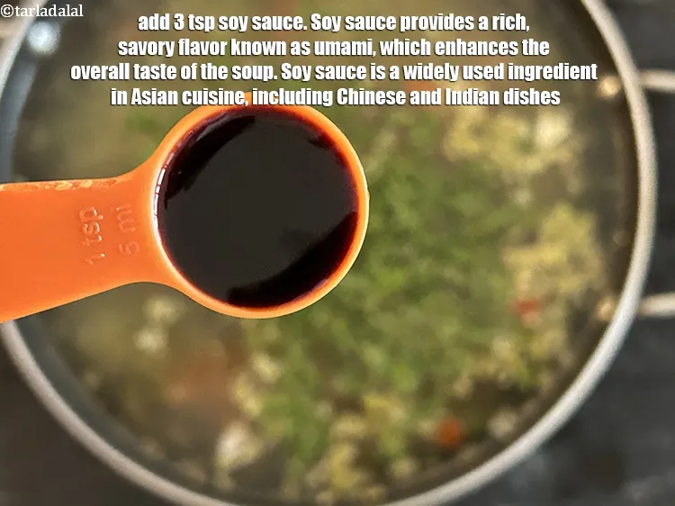 Step 18 – Add&nbsp;<meta charset="UTF-8" />3 tsp&nbsp;<a href="glossary-soy-sauce-soya-sauce-864i">soy sauce</a>.&nbsp;<meta charset="UTF-8" />Soy sauce provides a rich,&nbsp;savory flavor known as …