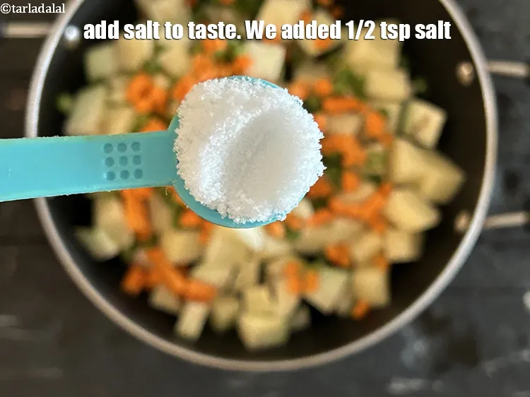 Step 13 – Add salt to taste. We added 1/2&nbsp;tsp salt.