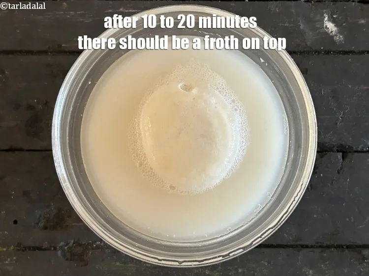 Step 18 – After 10 to 20 minutes <strong>there should be a froth on top. </strong><u><em>If there is …