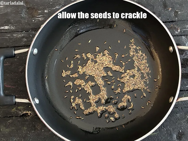 Step 13 – Allow the seeds to crackle.
