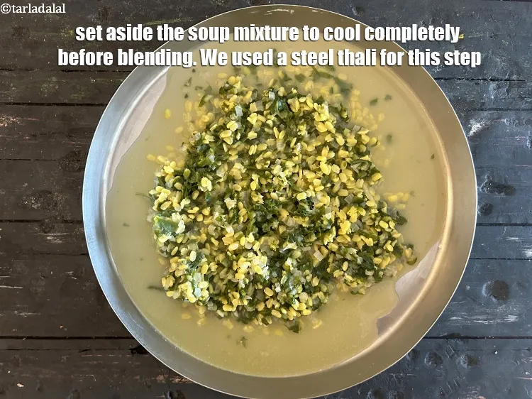 Step 13 – <meta charset="UTF-8" />Set aside the soup mixture to cool completely before blending.&nbsp;We used a steel …