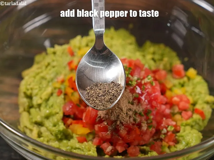 Step 13 – Add black pepper to taste.