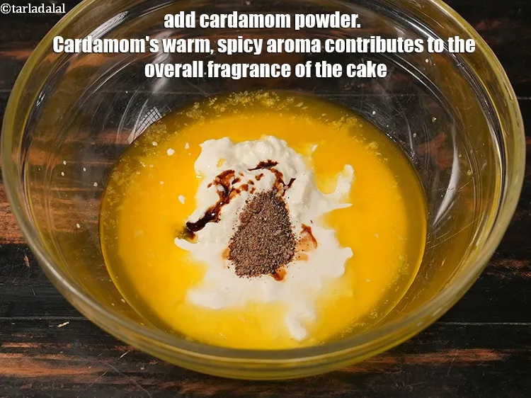 Step 13 – Add &frac14; <a href="https://www.tarladalal.com/glossary-cardamom-powder-elaichi-powder-265i">cardamom (elaichi) powder</a>. Cardamom&#39;s warm, spicy aroma contributes to the overall fragrance …