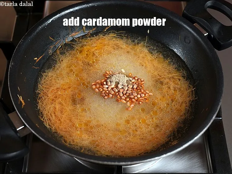 Step 13 – Add &frac14; tsp cardamom powder.